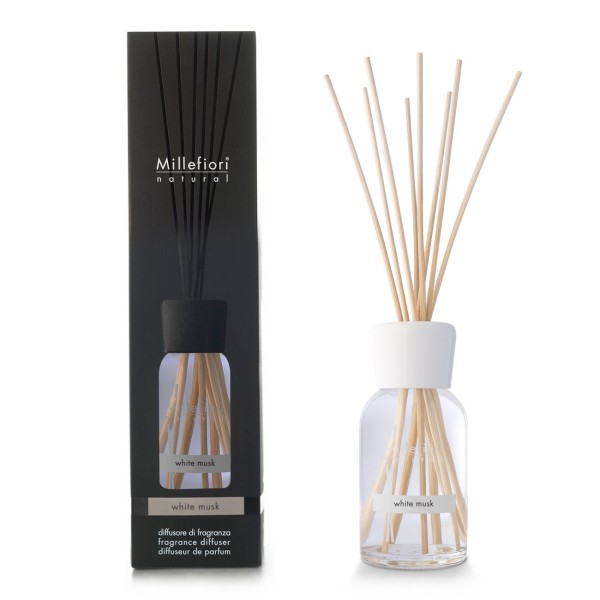 Natural - White Musk - Stick Diffuser 250ml von Millefiori