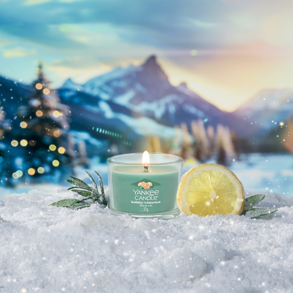Holiday Winterfest - Votivkerze im Glas - 3 Stück von Yankee Candle