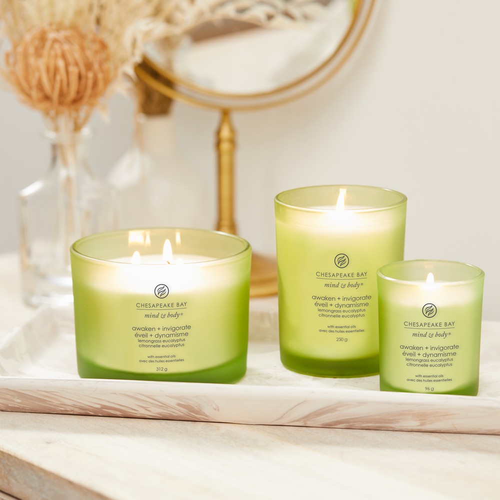 Awaken & Invigorate (Lemongrass & Eucalyptus) - Tumbler 3-Docht von Chesapeake Bay