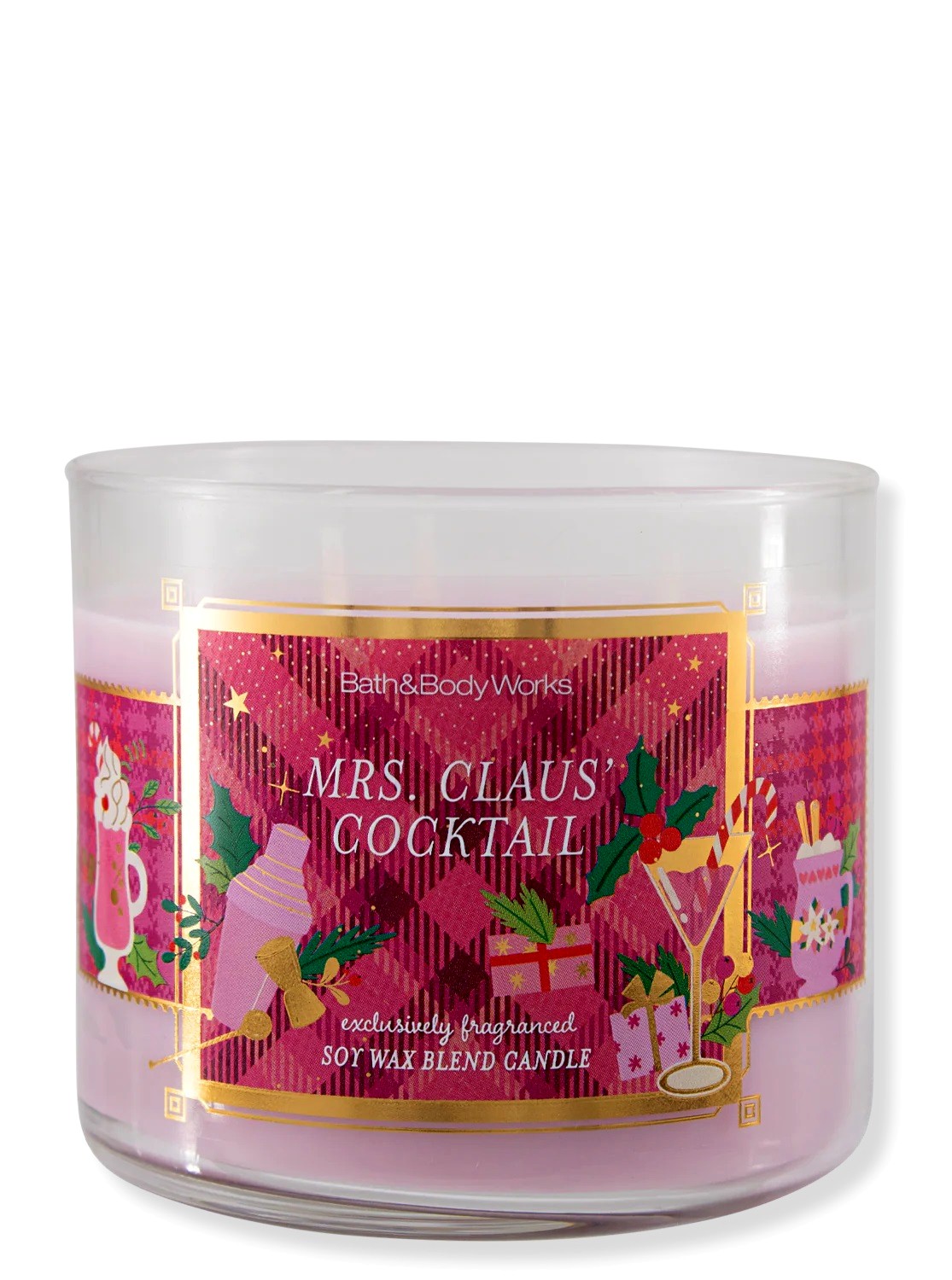 Kerze - Mrs. Claus' Cocktail - 3-Docht 411g von Bath and Body Works