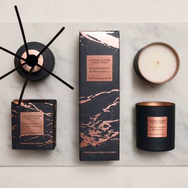 Luna Duftkerze XL - Sandalwood & Patchouli von Stoneglow