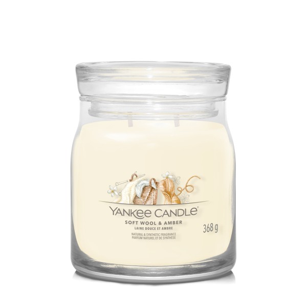 Soft Wool & Amber - Signature  Jar M von Yankee Candle