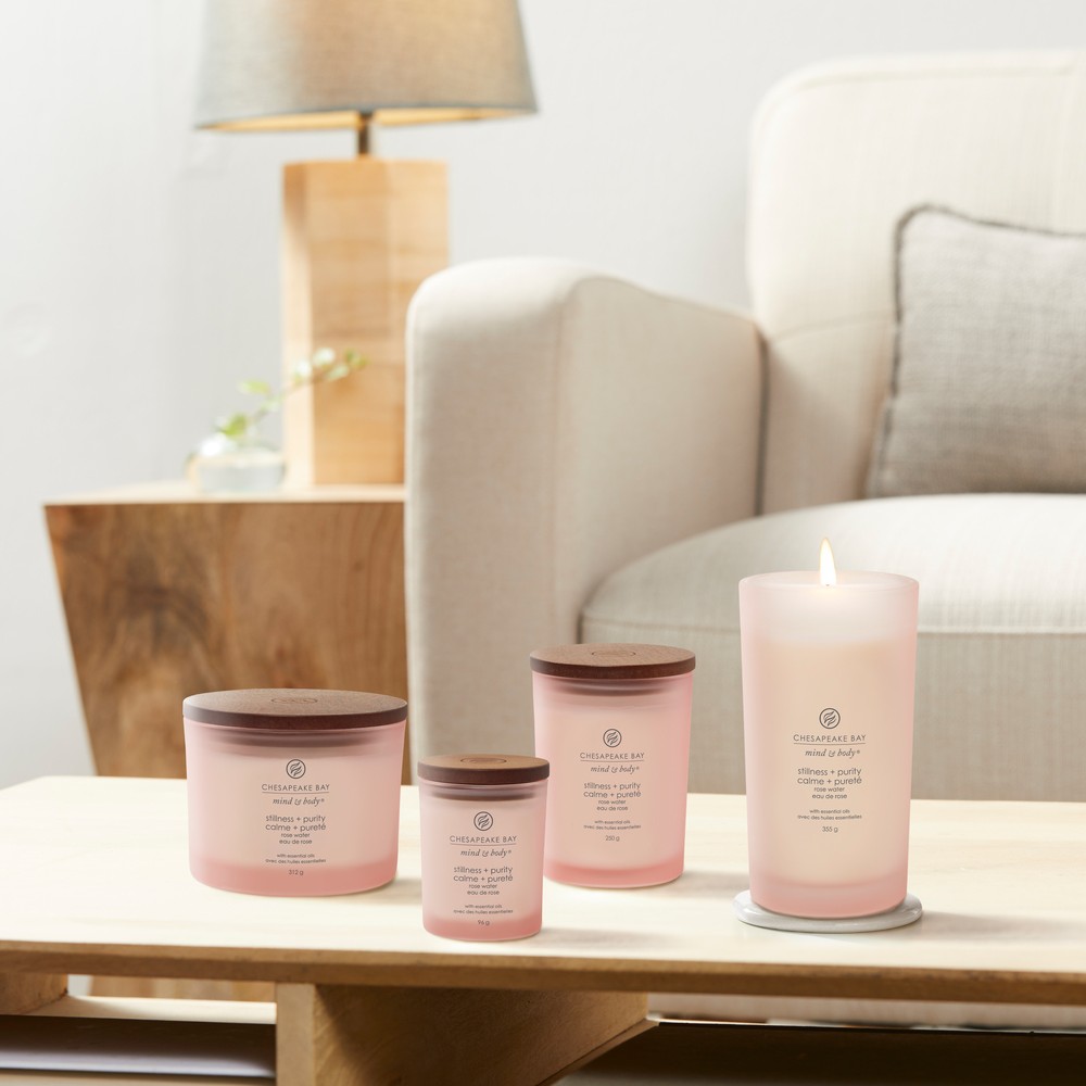 Stillness & Purity (Rose Water) - Tumbler 3-Docht von Chesapeake Bay