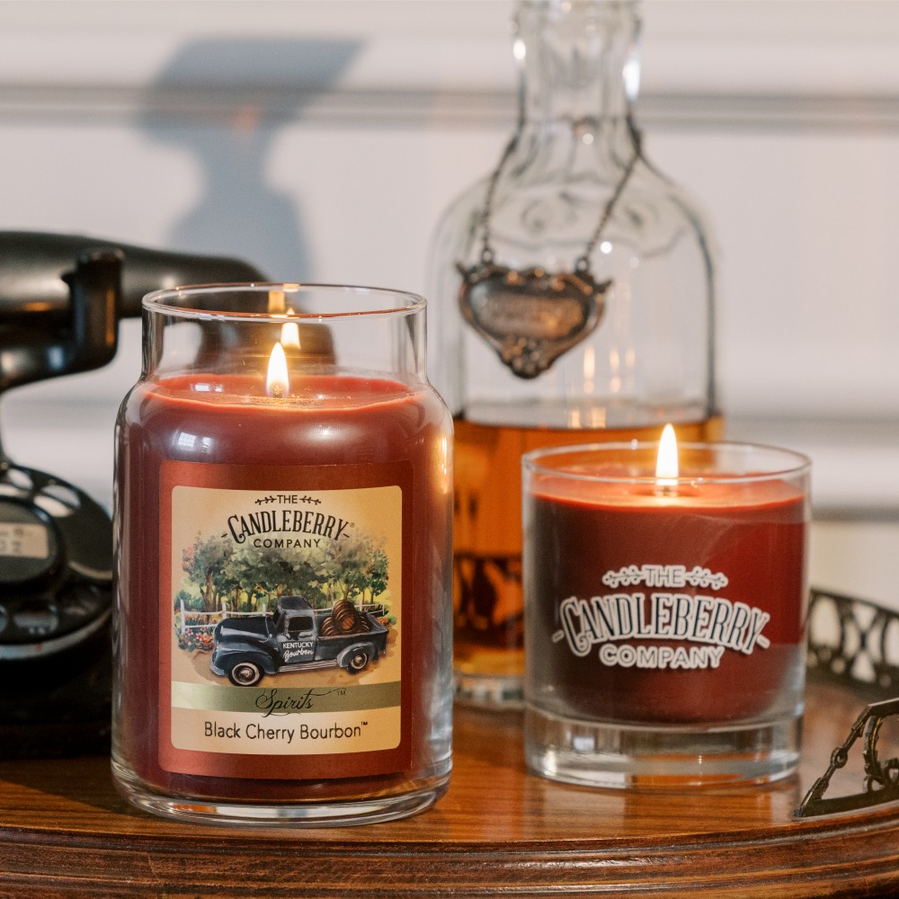 Black Cherry Bourbon - Grosses Glas 623g von Candleberry