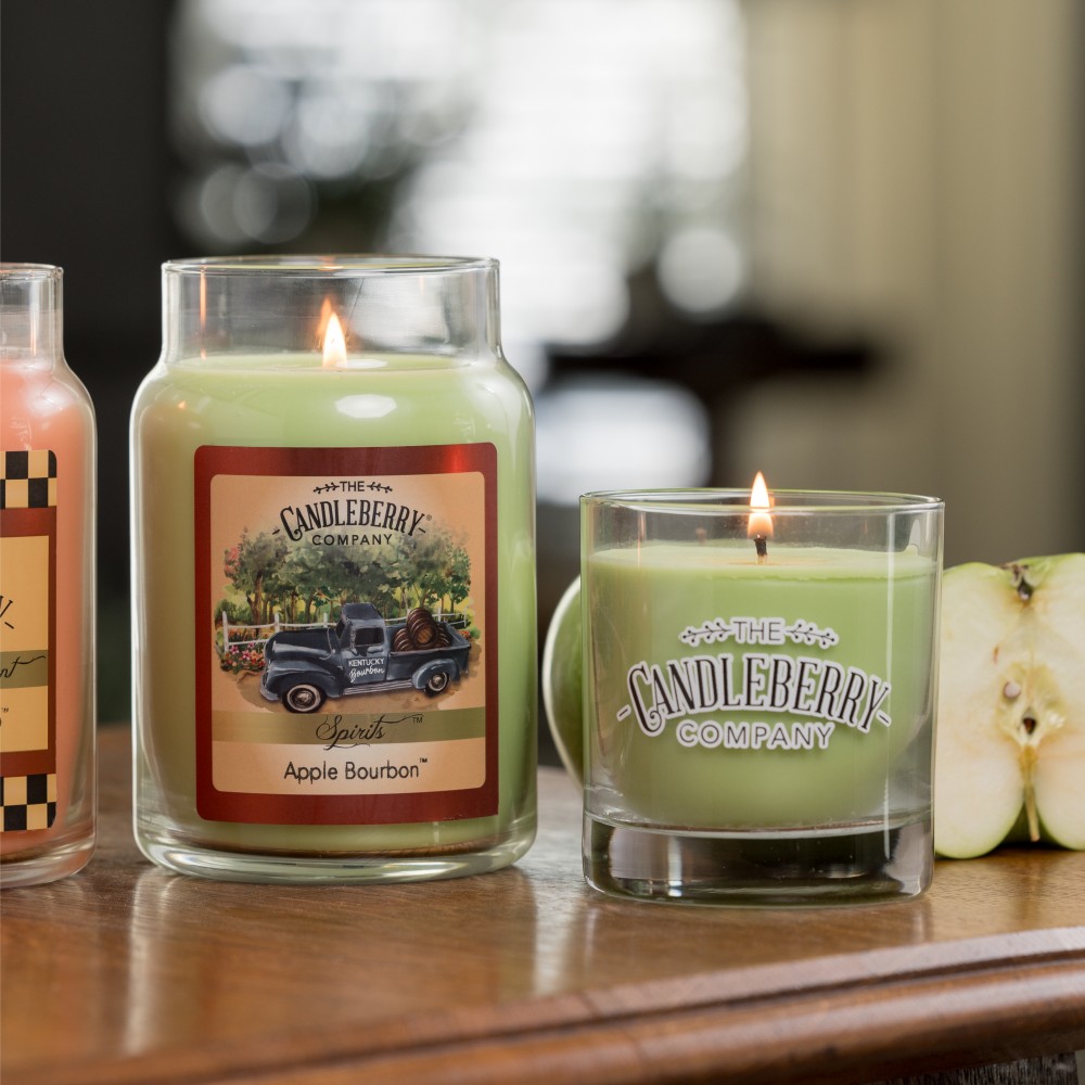 Apple Bourbon - Grosses Glas 623g von Candleberry