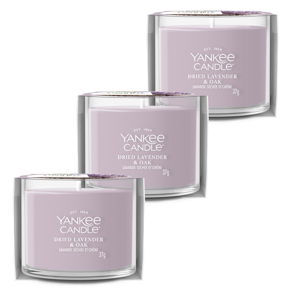 Dried Lavender & Oak - 3 Mini Kerzen von Yankee Candle