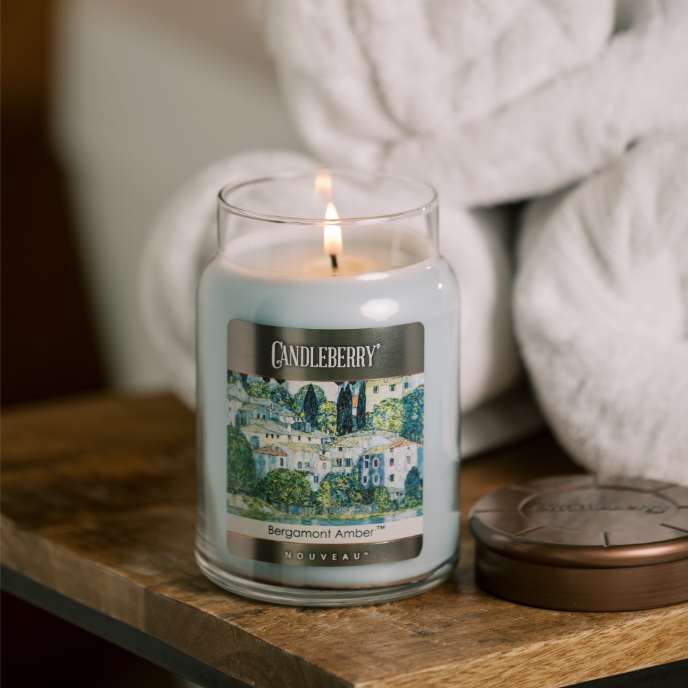 Bergamot & Amber - Grosses Glas 623g von Candleberry