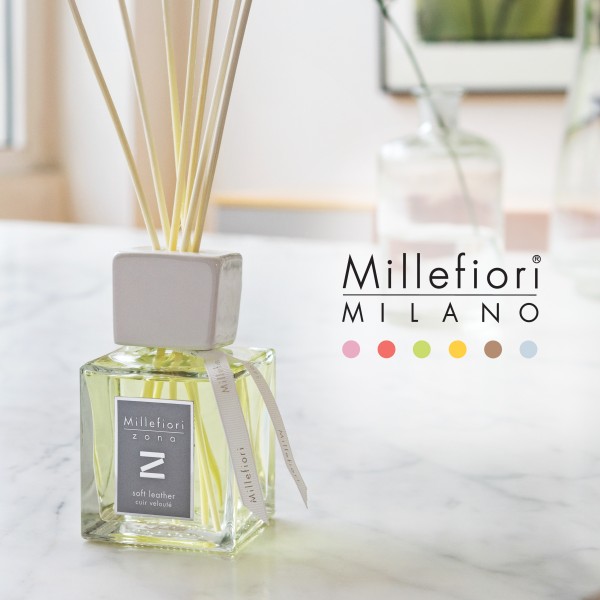 Zona - Soft Leather - Stick Diffuser 100ml von Millefiori