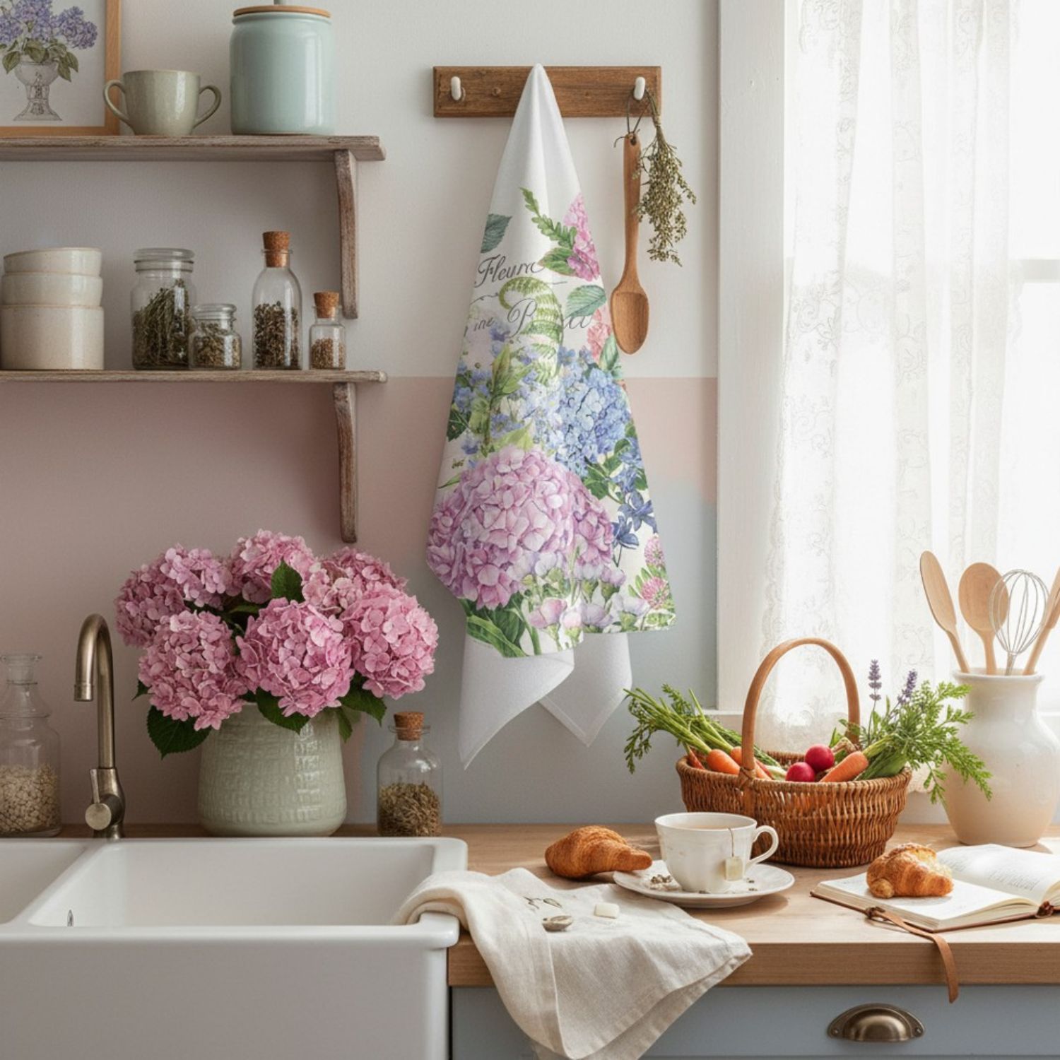 Küchentuch - Wild Hydrangea von Michel Design Works