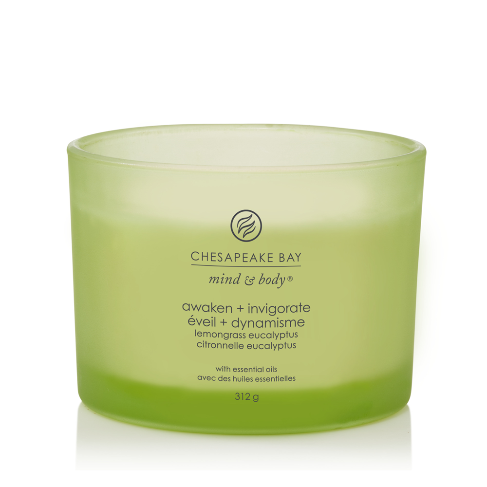 Awaken & Invigorate (Lemongrass & Eucalyptus) - Tumbler 3-Docht von Chesapeake Bay