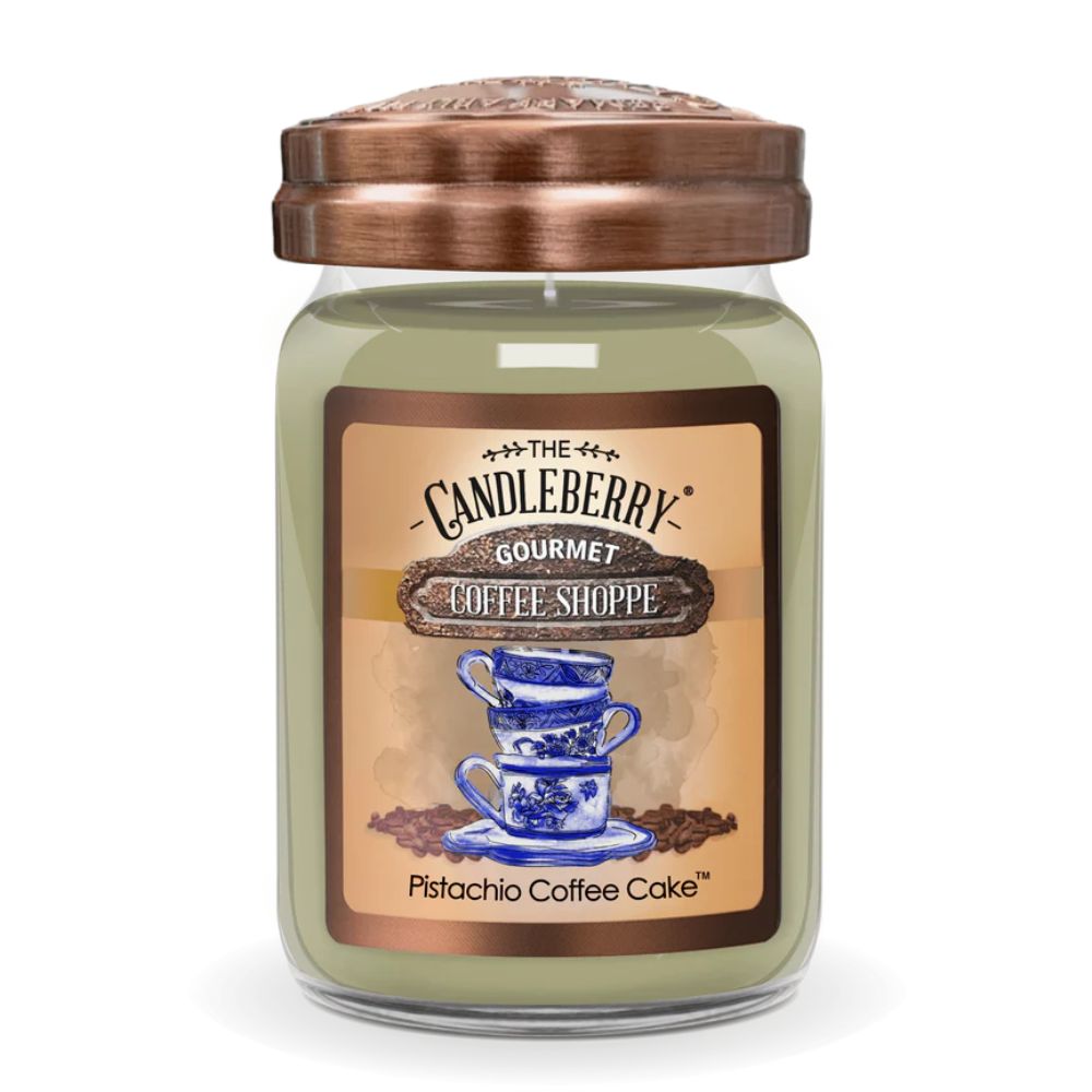 Pistachio Coffee Cake - Grosses Glas 623g von Candleberry