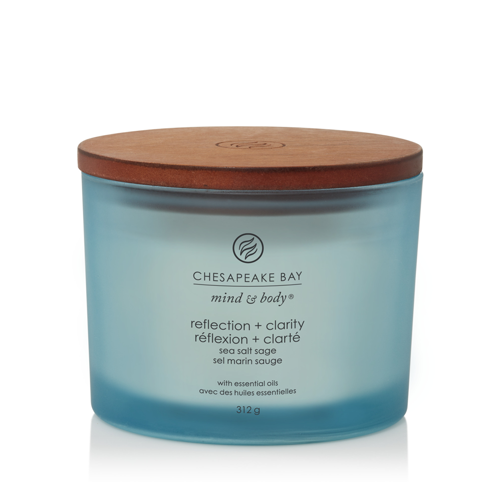 Reflection & Clarity (Sea Salt Sage) - Tumbler 3-Docht von Chesapeake Bay