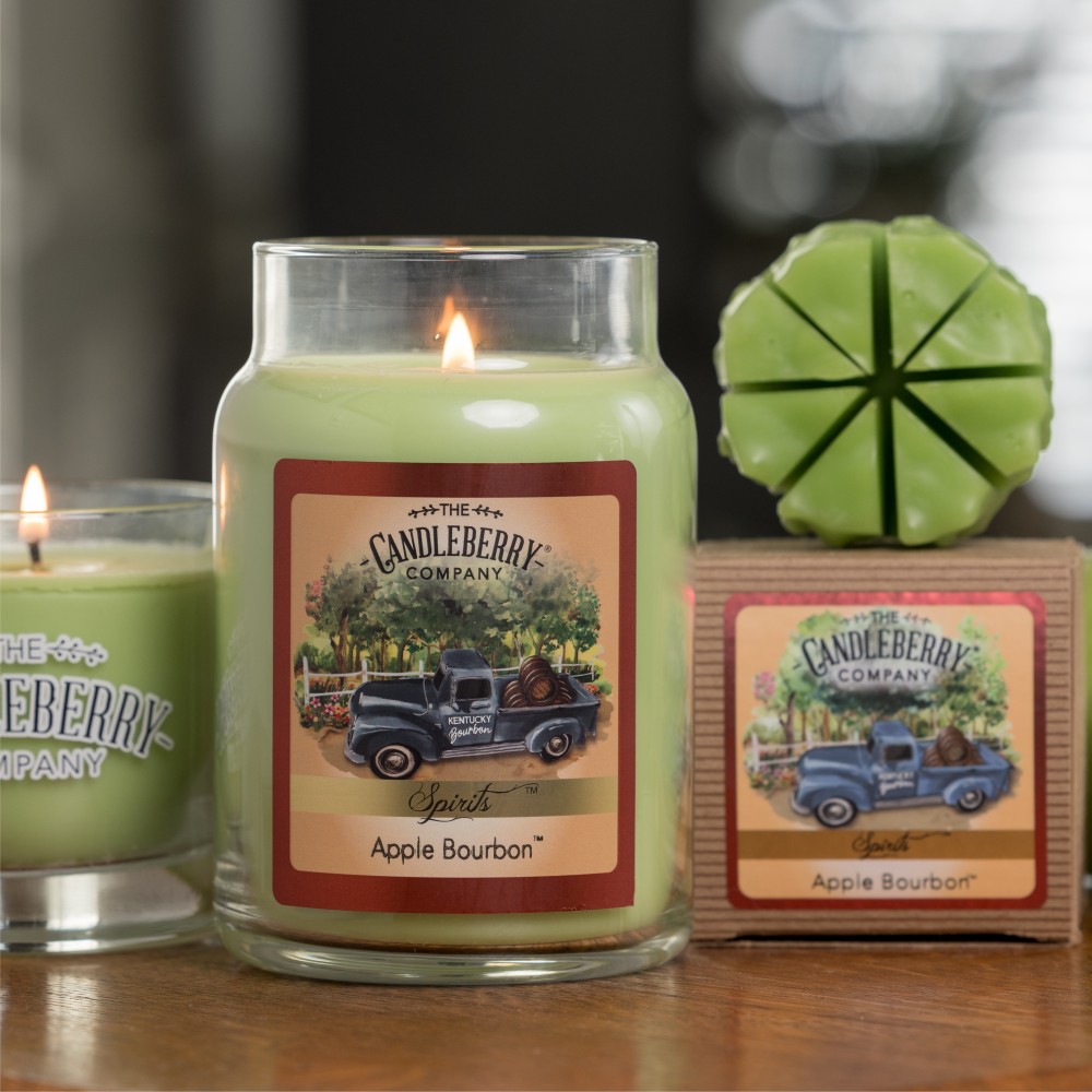 Apple Bourbon - Grosses Glas 623g von Candleberry