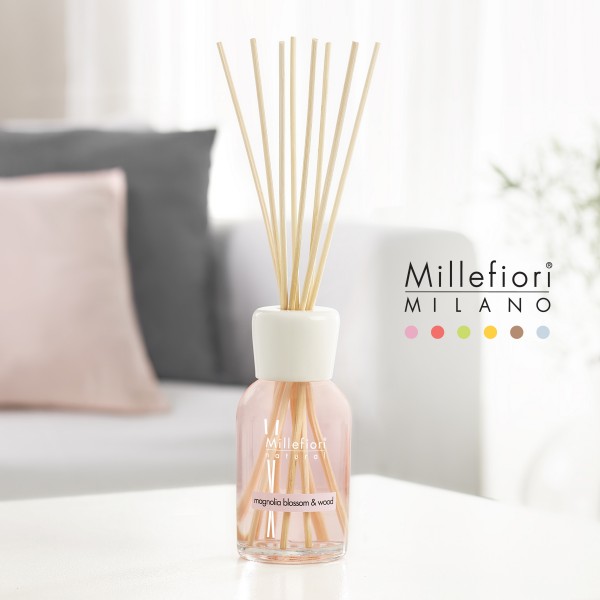 Natural - Magnolia Blossom & Wood - Stick Diffuser 100ml von Millefiori