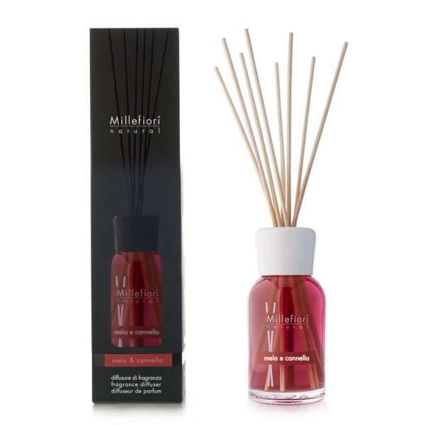 Natural - Mela & Cannella - Stick Diffuser 250ml von Millefiori