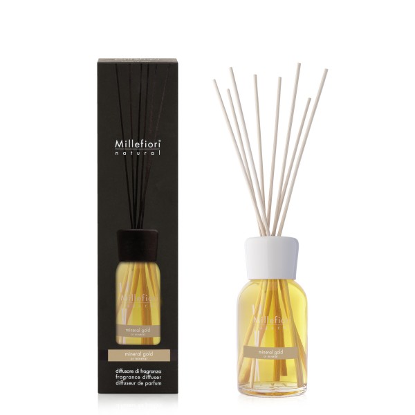 Natural - Mineral Gold - Stick Diffuser 100ml von Millefiori