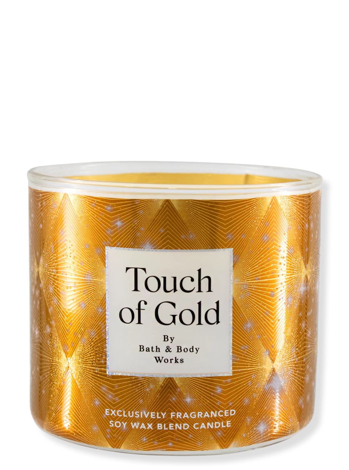 Kerze - Touch of Gold - 3-Docht 411g von Bath and Body Works
