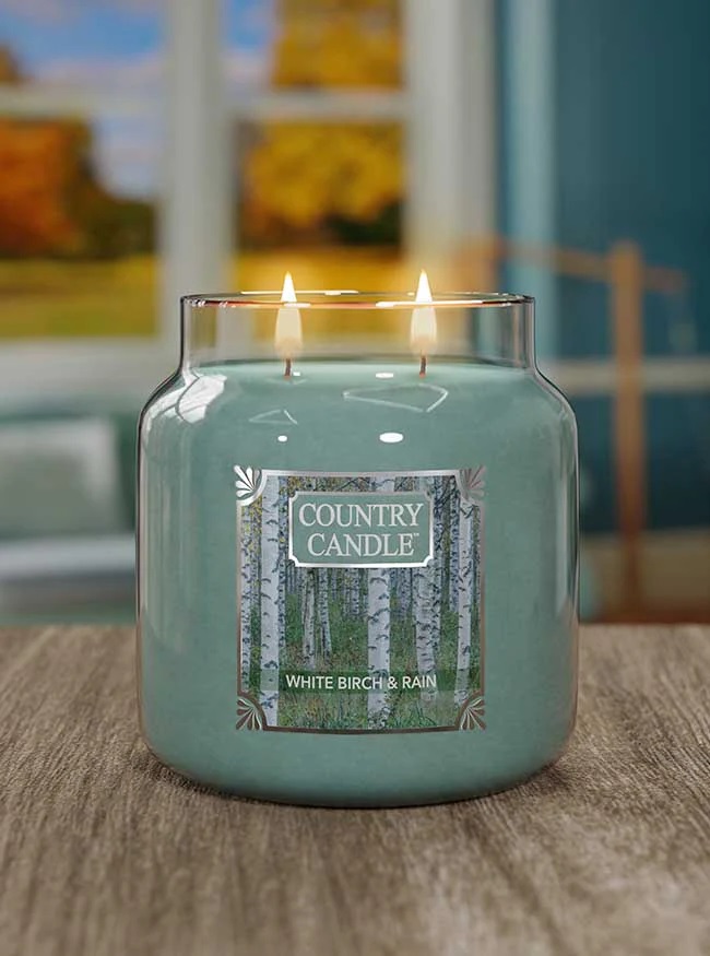 White Birch & Rain - Jar M von Country Candle