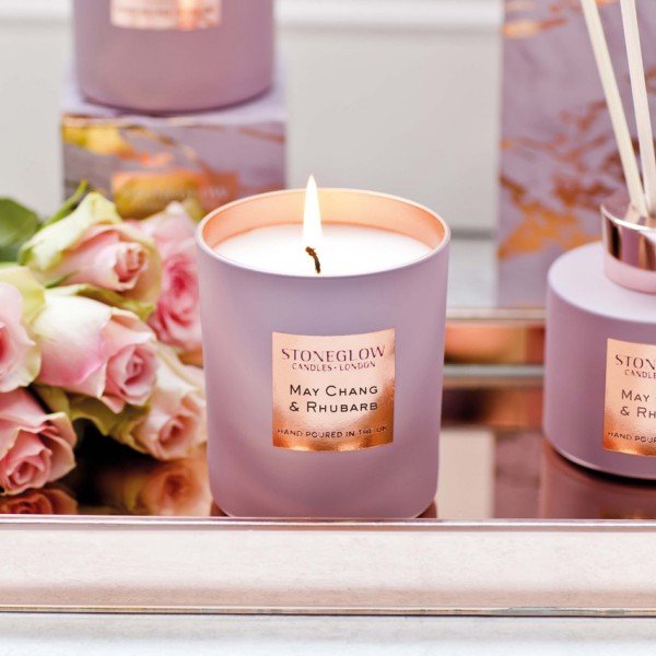 Luna Duftkerze - May Chang & Rhubarb von Stoneglow