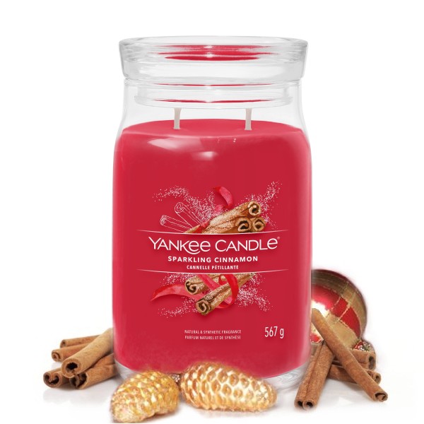 Sparkling Cinnamon - Signature  Jar L von Yankee Candle