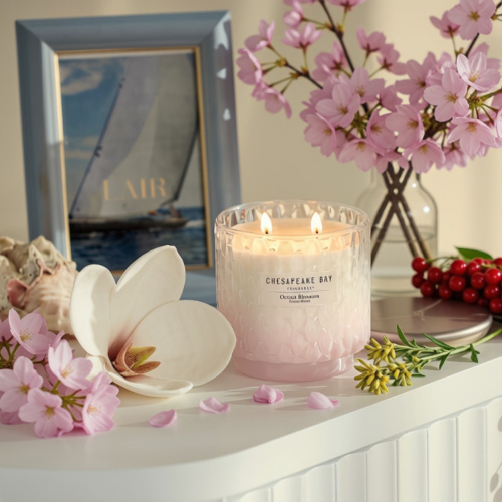 Ocean Blossom - Grosse 2-Docht Kerze von Chesapeake Bay