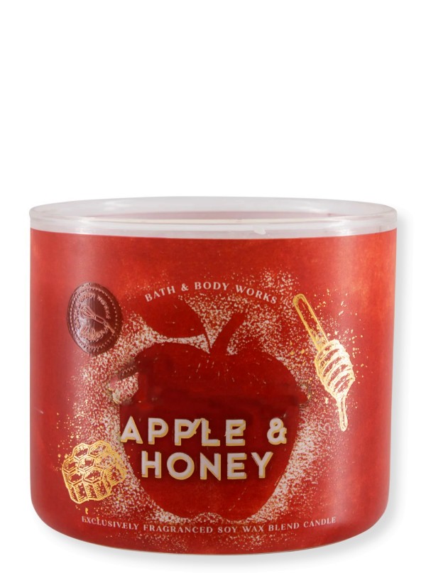 Kerze - Sekt Apple & Honey - 3-Docht 411g von Bath and Body Works