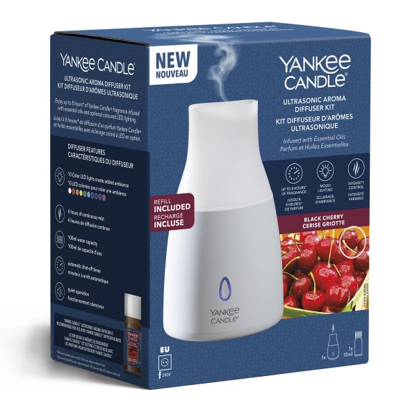 Ultraschall Diffuser Startset - Black Cherry von Yankee Candle