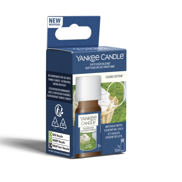 Ultraschall Diffuser Öl - Clean Cotton von Yankee Candle