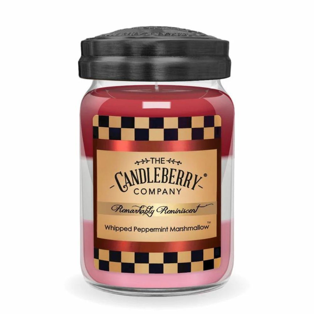 Whipped Peppermint Marshmallow - Grosses Glas 623g von Candleberry