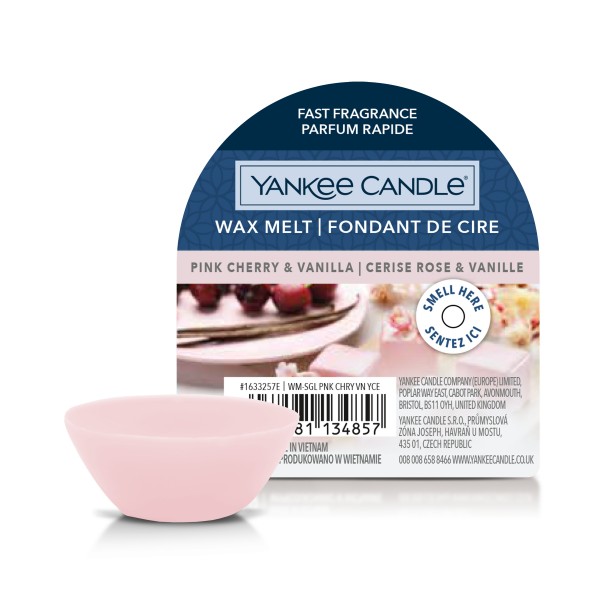 Wax Melts - Pink Cherry & Vanilla - 3 Stück von Yankee Candle