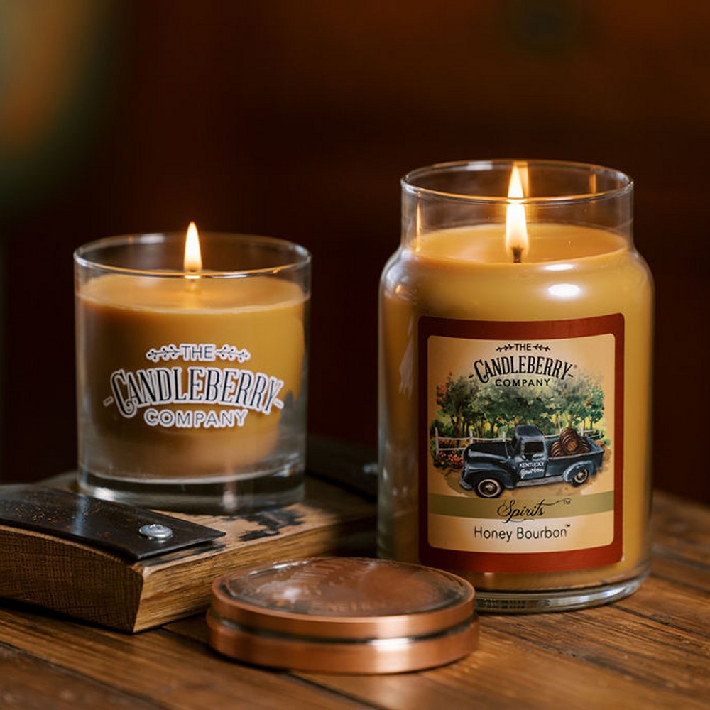 Honey Bourbon - Grosses Glas 623g von Candleberry