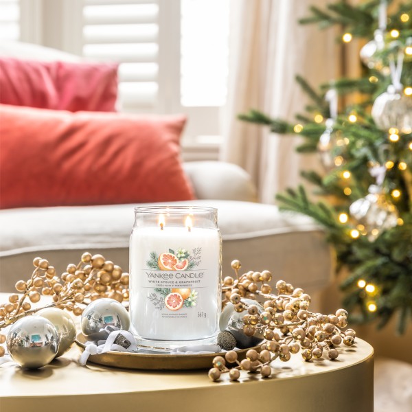 White Spruce & Grapefruit - Signature  Jar L von Yankee Candle