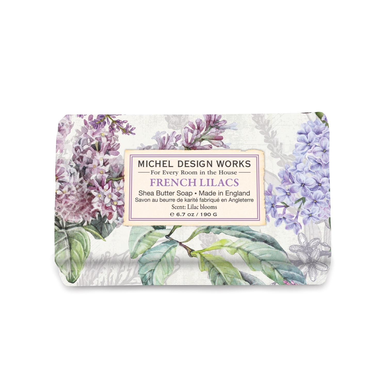 Hand- und Körperseife - French Lilacs - 190g von Michel Design Works