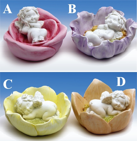 in Blüte liegend ø7,5 H4,5cm von IGOR