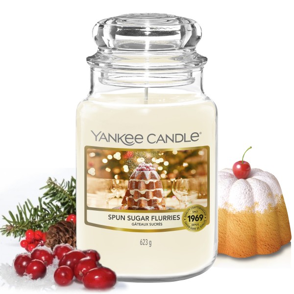 Spun Sugar Flurries Candela Giara Grande – Yankee Candle