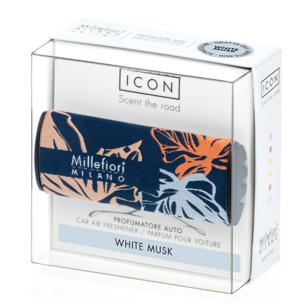 Millefiori ICON Car Refresher Textile Floral - White Musk